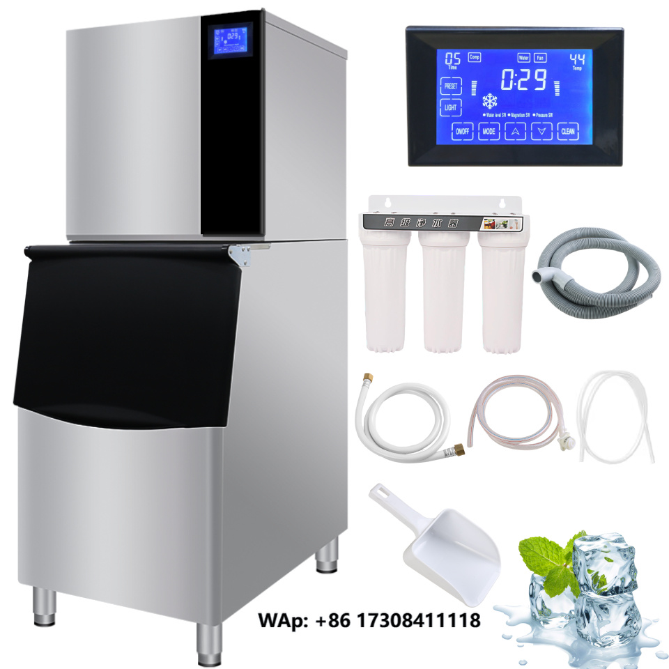 Commercial Ice Maker 200Kg Cube - Profesjonalna maszyna do lodu 500kg/24 godziny,