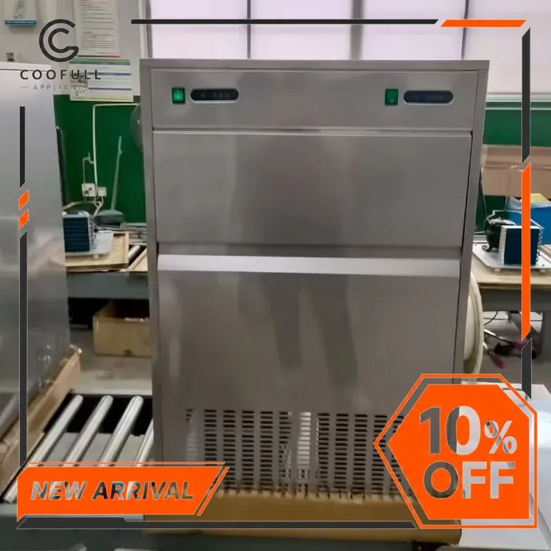 Commercial Ice Maker 100Kg - Profesjonalna maszyna do lodu 100kg/24h, lód