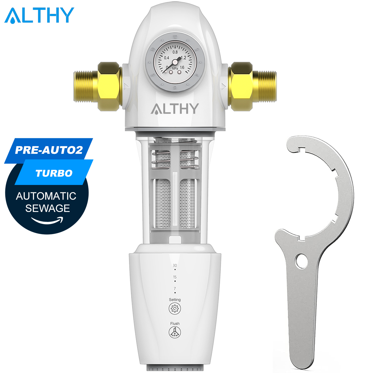Ice Maker Water Filter - ALTHY PRE-AUTO2 Automatyczny płukanie wsteczne Prefiltr
