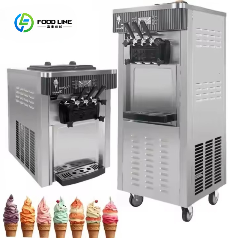 Countertop Ice Maker Commercial - Konfigurowalna Pionowa/Nakryta Maszyna do Lodów Miękkich