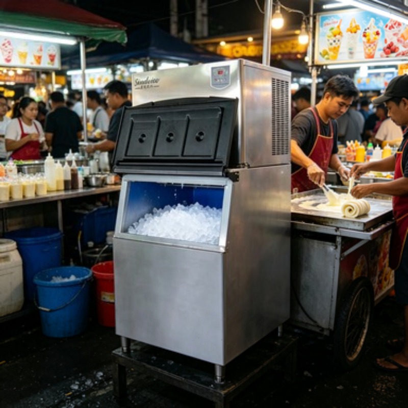 Profesjonalna maszyna do lodu  – Block Ice Machine 1 Ton recenzja i cena