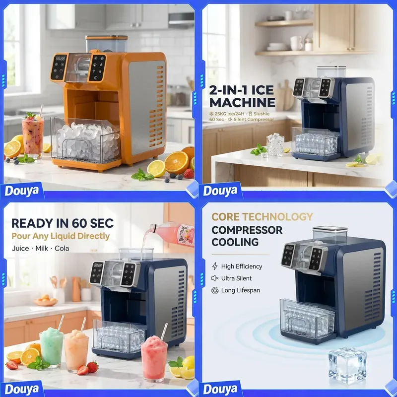 Fabrycznie Nowy 2-w-1 Producen – Ice Maker Machine 25Kg recenzja i cena