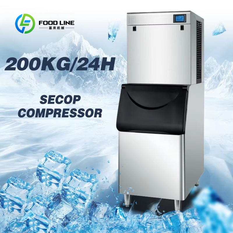 Dostosowywana, wysokowydajna k – Commercial Ice Maker 200Kg Cube recenzja i cena