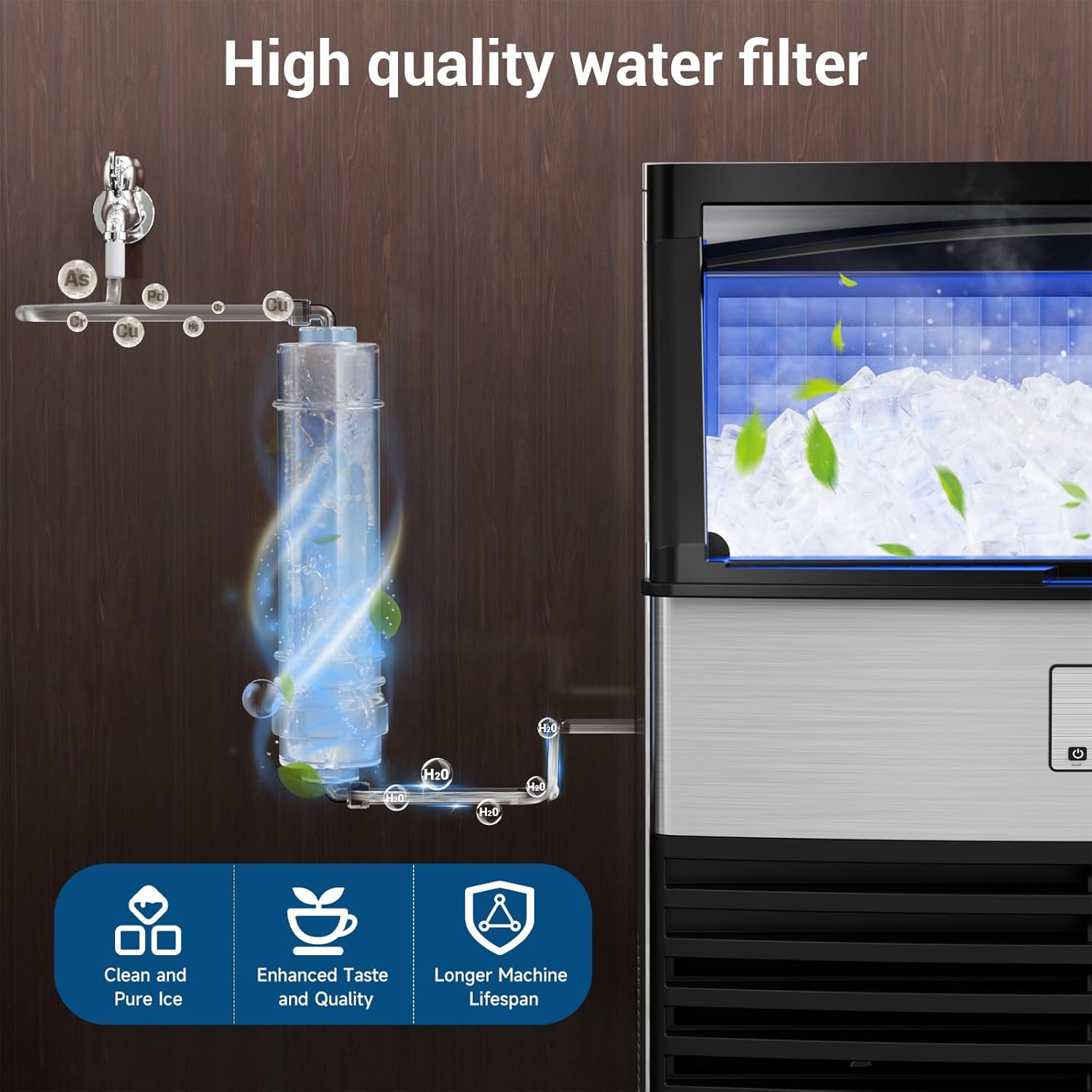 Profesjonalna maszyna do lodu, – Commercial Ice Maker Air Cooled recenzja i cena
