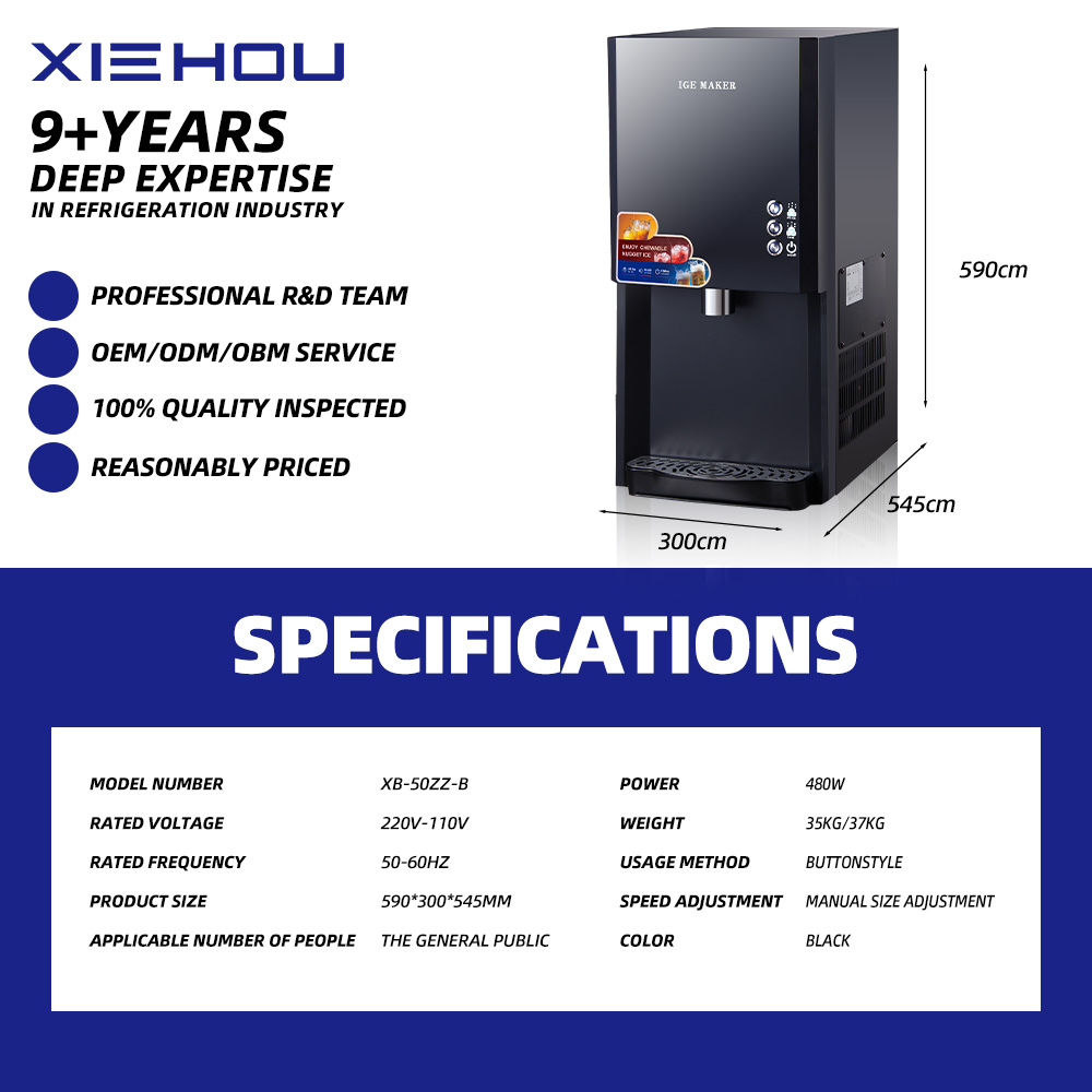 Automatyczna maszyna do lodu w – Ice Machine 50Kg Nugget recenzja i cena