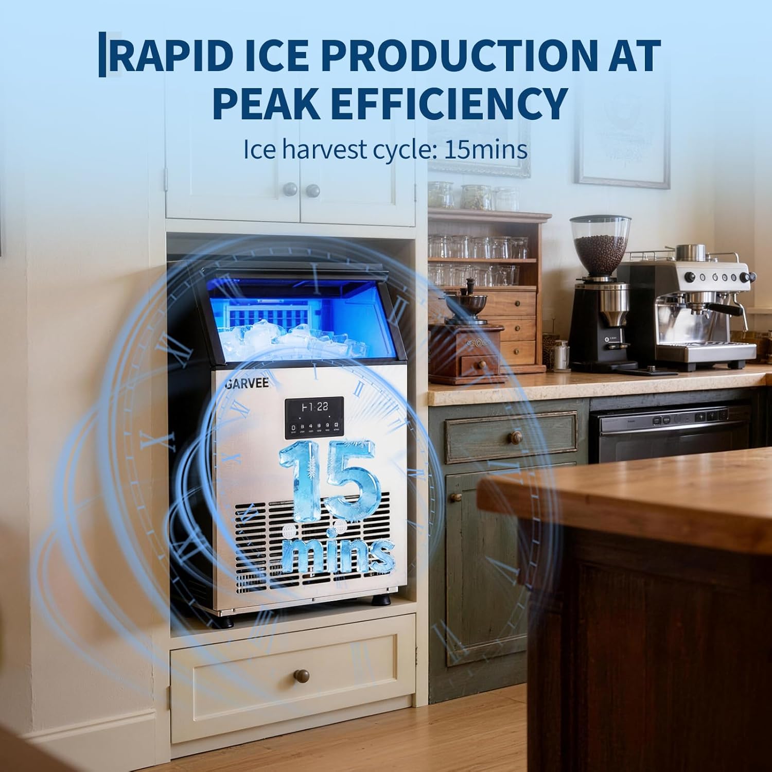 Profesjonalna kostkarka do lod – Countertop Ice Maker Commercial recenzja i cena