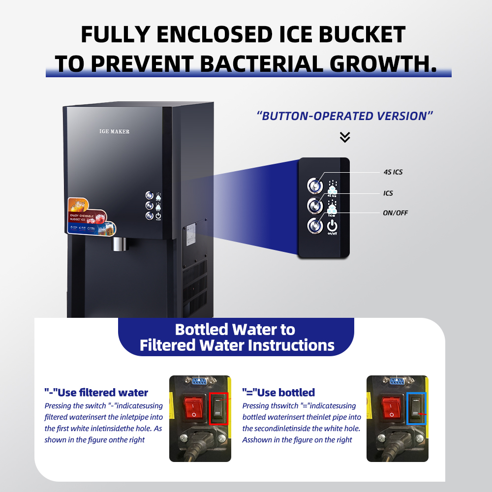 Dostępne od ręki Premium 50KG  – Ice Machine 50Kg Nugget recenzja i cena
