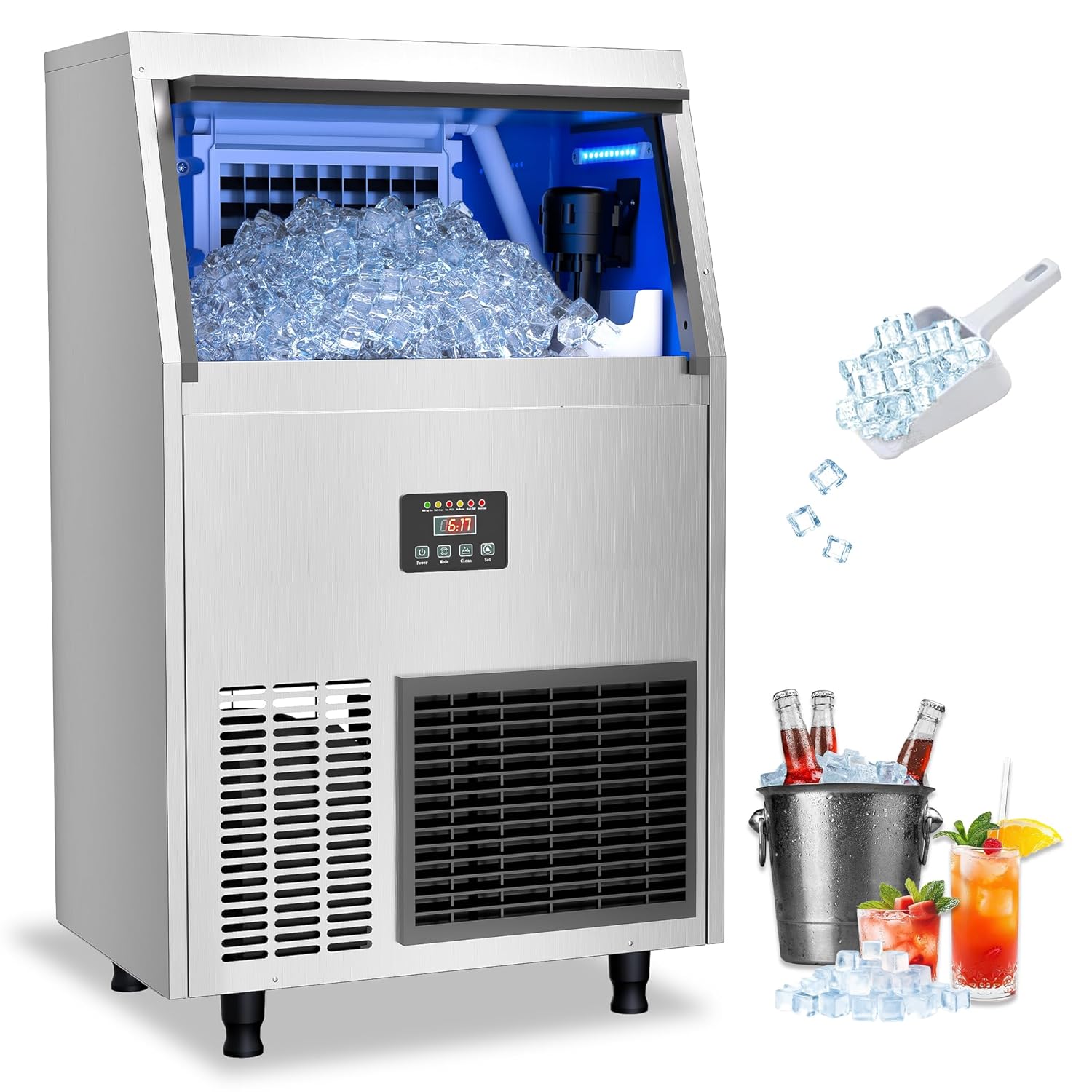 Profesjonalna kostkarka do lod – Commercial Ice Maker Air Cooled recenzja i cena